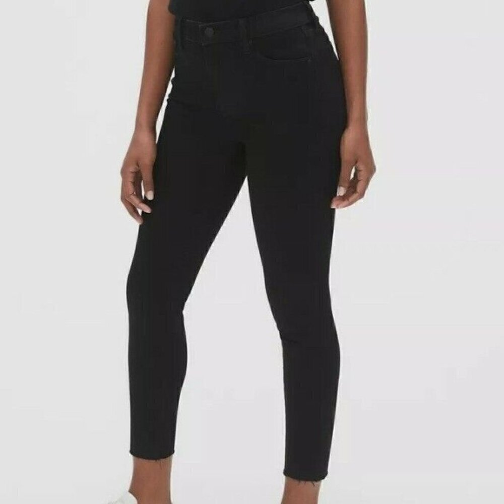 GAP High Rise True Skinny Size 0/25 Raw Hem SLIMMING Ankle Jeans
